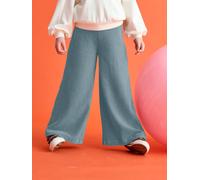 Weite Mädchen Cordhose, Bundweite verstellbar graublau Gr. 110 von vertbaudet