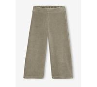 Weite Mädchen Cordhose, Bundweite verstellbar khaki Gr. 116 von vertbaudet