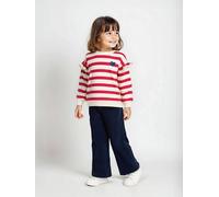 Weite Mädchen Cordhose mit Paperbag-Bund blau Gr. 134 von vertbaudet