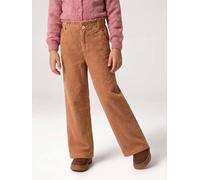 Weite Mädchen Cordhose mit Paperbag-Bund camel Gr. 92/98 von Vertbaudet