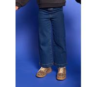 Weite Mädchen Jeggings BASIC dunkel blau Gr. 110 von Vertbaudet