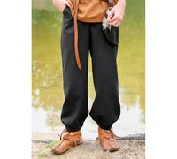 Weite Mittelalterliche Kinderhose Thore, schwarz