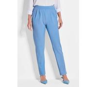 Weite Schlupfhose SARA in Krepp-Qualität blau 48 lang