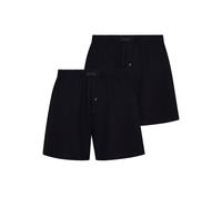 bruno banani Herren Jersey-Boxershorts, 2er Pack - Loose Fit, Basic Line, Cotton Schwarz/Schwarz 3XL