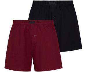 Weiter Boxer BRUNO BANANI "Loose Fit", Jungen, Gr. XL, rot (protweinrot), Obermaterial: 100% Baumwolle, körpernah, Unterhosen, mit Knopfleiste (27403767-XL) protweinrot