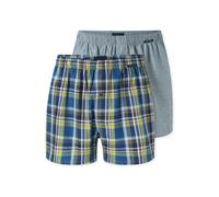 Weiter Boxer SCHIESSER "Boxershorts Multipack", Herren, Gr. 8, bunt (910, sonstiges), Webqualität, Obermaterial: 100% Baumwolle, weit, Unterhosen, Eingriff mit Knopf, elastischer Bund, lockere Passfor