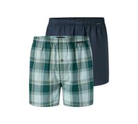 Weiter Boxer SCHIESSER "Boxershorts Multipack", Herren, Gr. 8, bunt (912, sonstige), Webqualität, Obermaterial: 100% Baumwolle, weit, Unterhosen, Eingriff mit Knopf, elastischer Bund, lockere Passform