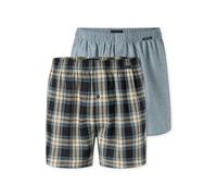 Weiter Boxer SCHIESSER "Boxershorts Multipack", Herren, Gr. 9, 918, sonstige, Webqualität, Obermaterial: 100% Baumwolle, weit, Unterhosen, Eingriff mit Knopf, elastischer Bund, lockere Passform (54483