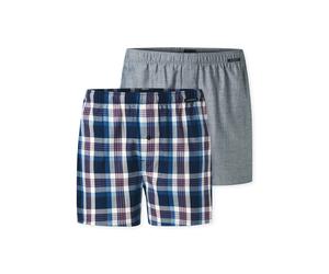 Weiter Boxer SCHIESSER "Boxershorts Multipacks", Herren, Gr. 10, bunt (sortiert 3), Webqualität, Obermaterial: 100% Baumwolle, weit, Unterhosen, mit Eingriff, Knopf (21892042-10) sortiert 3