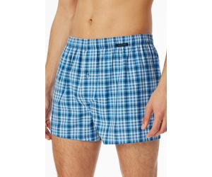 Weiter Boxer SCHIESSER "Boxershorts Multipacks", Herren, Gr. 9, bunt (921, sortiert 10), Webqualität, Obermaterial: 100% Baumwolle, weit, Unterhosen, mit Eingriff, Gummizug (21217323-9) 921, sortiert
