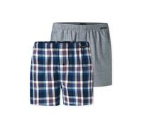 Weiter Boxer SCHIESSER "Boxershorts Multipacks", Herren, Gr. 9, bunt (sortiert 3), Webqualität, Obermaterial: 100% Baumwolle, weit, Unterhosen, mit Eingriff, Knopf (21892042-9) sortiert 3
