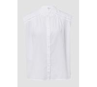 Blusentop mit Raffung und Spitzen-Detail 38 weiß 2165763.0100.38