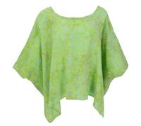 Weites Boho Blusentop mit Fledermausärmeln, Maxibluse, Damen, grün