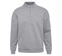 Loose (halber Reißverschluss) Bee Rollkragenpullover, grau, Gr. XXL