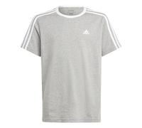 Weites T-Shirt aus Baumwolle, Mädchen adidas Essentials Boyfriend 3-Stripes Grau 9/10 Jahre