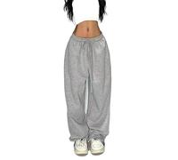 WEITING Casual Grau Jogginghose Frauen Breite Bein Schwarz Jogger Klassische Streetwear Weibliche Übergroßen Sport Hosen Alle-Spiel