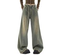 WEITING Y2K Frauen Vintage Streetwear Koreanische Cargo Jeans Retro Gerade Fallschirm Hosen Denim Hosen Fee Kleidung