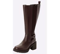 Weitschaftstiefel SHEEGO, Damen, Gr. 37, XL-Schaft, braun, Leder, Schuhe Weitschaftstiefel (81500500-37) braun