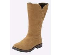 Weitschaftstiefel SHEEGO, Damen, Gr. 40, XL-Schaft, cognac, Veloursleder, Schuhe Weitschaftstiefel (67797133-40) cognac