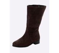 Weitschaftstiefel SHEEGO, Damen, Gr. 41, XXL-Schaft, beige (schoko), Lederimitat, Schuhe Weitschaftstiefel (88660846-41) schoko