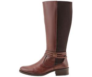 Weitschaftstiefel SHEEGO, Damen, Gr. 41, XXL-Schaft, braun (dunkelbraun), Glattleder, Leder, Schuhe Weitschaftstiefel (16267818-41) dunkelbraun