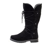 Weitschaftstiefel SHEEGO, Damen, Gr. 44, XL-Schaft, schwarz, Leder, Veloursleder, Schuhe Weitschaftstiefel (52295569-44) schwarz