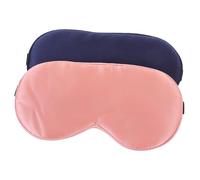 WEKADRIN 2 Stück Teiliges Seidenschlafmasken aus Doppelseitiger Maulbeerseide Elastisch Verstellbar Leichte Augenmaske für Erwachsene für Reisen und Erholsamen Schlaf