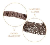 WEKADRIN 3 Stück Breites Spitzen-stirnband mit Perlenbesatz Elastisches Damen-haarband Florales Design für Graue Haare Schwarz Dehnbarer Komfortabler Haarschal für Alltag und Festliche