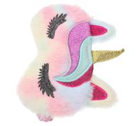 WEKADRIN Bunte Weiche Einhorn Schlafmaske aus Plüsch Leichte Verstellbare Augenabdeckung für Damen und Herren für Reisen Nickerchen und Entspannte Schlafphasen zu Hause