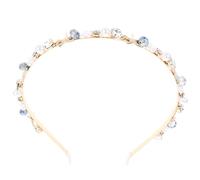 WEKADRIN Damen Haarreif Mit Perlen Und Muschel Dünnes Metallstirnband Für Teenager Mädchen Leichter Haarschmuck Für Geburtstage Und Festliche Anlässe