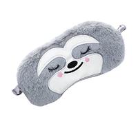 WEKADRIN Graue Monkey Schlafmaske Kinder Weich Lückenlose Augenabdeckung Lichtdicht Konturierte Passform Reise Zubehör