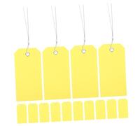 WEKADRIN PVC Gepäckanhänger 6x12cm Mit Draht 100 Stück Blanko Hängeetiketten Aus Robustem Kunststoff Beschreibbar Für Koffer Rucksäcke Und Reiseutensilien