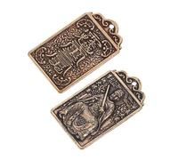 WEKAMOS 2 Stück Chinesischer Neujahrs-schlüsselanhänger Kupferlegierung Jahr Des Drachen Feng Shui Amulett Anhänger Leichtes Schmuckanhänger Geschenk für Alltag und Fest