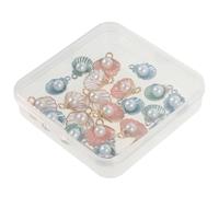 WEKAMOS 20 Stück Vintage Legierungsanhänger Muschel mit Öse Antike Selbstgemacht Schmuckanhänger für Halsketten Armbänder Schlüsselanhänger Retro Metallanhänger für Basteln und Geschenk