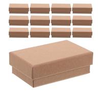 WEKAMOS 24 Stück Teiliges Rechteckiger Schmuckschachteln aus Papier mit Deckel Kleine Aufbewahrungsboxen für Halsketten Ringe Ohrringe und Armbänder Stabile Geschenkverpackung für