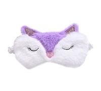 WEKAMOS Schlafmaske aus Plüsch mit Fuchs Augenmaske für Erholsamen Schlaf Vollständig für Fördert die Schlafqualität und Ist ein Tolles