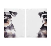 Well-Behaved Schnauzer Reisepasshülle, ultradünn, PU-Leder, Reisedokumenten-Organizer, kompakt, Premium-internationaler US-Pass, Schutzhülle für Damen und Herren