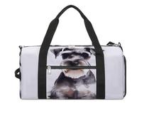 Well-Behaved Schnauzer Turnbeutel für Damen und Herren, Schuhfach, wasserdicht, Reisetaschen, Sporttasche für Sport, Fitnessstudio, Yoga, wohlbehabter Schnauzer, Einheitsgröße