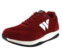 Wellbe Sydney Wine (Rot) - sportlicher Schnürschuh - Damenschuhe Top Trends, Rot, leder/textil (leicht wasserabweisend) für Damen, rot, Größe 38 EU