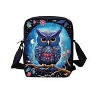 WELLFLYHOM Benutzerdefinierte Kleine Umhängetasche Umhängetasche für Frauen Kinder Telefon Handtaschen, 1 Cartoon-Eule