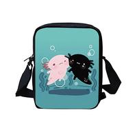 WELLFLYHOM Individuelle kleine Umhängetasche für Damen und Kinder, Handy-Handtaschen, 0 Axolotl