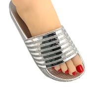 Wellness und Spa Schuhe Modell Pisa (37, Silber)