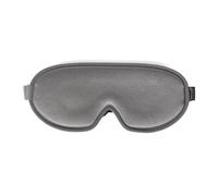 WellTouch Schlafmaske zur Tiefenentspannung | Komfortable Augenmaske mit 3D Memory Foam | inkl. Ohrstöpsel & Beutel | Kühles & Atmungsaktives Augenkissen | Fördert erholsamen Schlaf | silbergrau