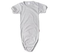wellyou T-shirt Body kurzarm, Kinder Body in großen Größen für Jungen und Mädchen, grau melange Größe 176 made in Europe