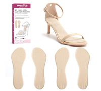 Welnove 2 Paare 3/4 Einlegesohlen Damen,Beige, S