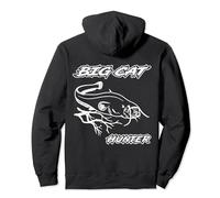 Welsangeln Big Cat Hunter Waller Silure Catfish Zielfisch Pullover Hoodie