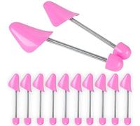 welsberg 5 Paar Damen Schuhspanner aus Kunststoff für EU Gr. 35-38, Schuhformer für Damenschuhe, Sneaker, Mokassins, Stilettos, Loafers, Ballerinas, rosa