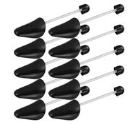welsberg 5 Paar Damen Schuhspanner aus Kunststoff für EU Gr. 35-38, Schuhformer für Damenschuhe, Sneaker, Mokassins, Stilettos, Loafers, Ballerinas, schwarz