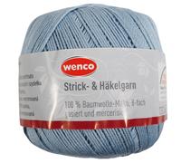 Wenco Strick- und Häkelgarn Farbe Hellblau (004/18) (0,01 € pro 1 m)