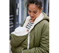 Wendbare Umstandsjacke/Tragejacke ENVIE DE FRAISE mit Recycling-Polyester khaki Gr. 42